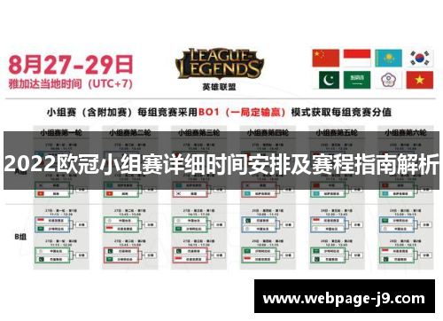 2022欧冠小组赛详细时间安排及赛程指南解析